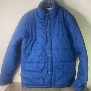 Vintage The North Face Men's Size Large Royal Blue Puffer Jacket - Wear - 1139